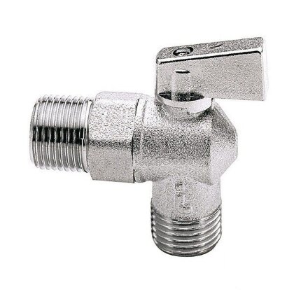 Кран угловой  для стиральных машин 1/2" х 1/2"