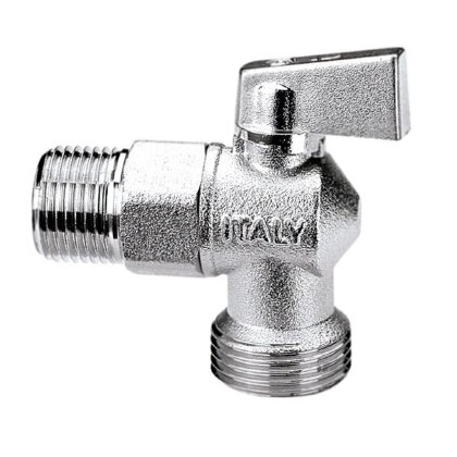 Кран угловой  для стиральных машин 1/2" х 3/4"