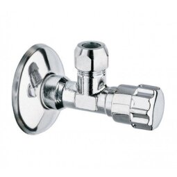 Кран угловой для смесителя с цангами 1/2" х 10 мм